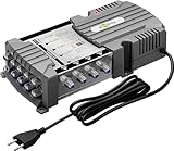 goobay 64879 Sat-Multischalter/Kompakt-Multischalter / 9 Eingänge / 4 Ausgänge / 4K, 8K UHD/DAB+ / für 4 Teilnehmer