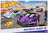 Hot Wheels HMK47-10er-Pack mit Spielzeugautos im Maßstab 1:64, Set mit10 Rennautos, Mischung aus offiziell lizenzierten und Nicht lizenzierten Fahrzeugen, Geschenk für Kinder und Sammler