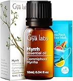 Gya Labs Ätherische Myrrhenöl für die Haut - 100% Reines Natürliches Myrrhe Öl für Diffusor, Gesicht, Haare, Kerzenherstellung - beruhigender und friedlicher, erdiger Duft (10 ml)