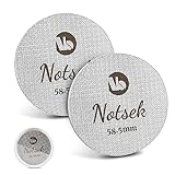 Puck Screen 58mm, 2 Stück 1mm/1.7mm Dicke Espresso Sieb für Siebträger, 150μm Edelstahl 316 Kaffee Puck Screen 58.5 mit Acryl Aufbewahrungsbox, Siebträger Zubehör für Kaffeemaschine