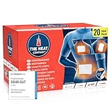 THE HEAT COMPANY Bodywärmer - 20 Stück - Wärmepflaster Rücken & Nacken - EXTRA WARM - Körperwärmer - Rückenwärmer - 12 Stunden wohlige Wärme - luftaktiviert - rein natürlich