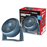 Honeywell TurboForce Turbo-Ventilator - blau Ausführung (Geräuscharme Kühlung, verstellbarer Neigungswinkel bis zu 90°, 3 Geschwindigkeitseinstellungen, Wandmontage, Tischventilator) HT900NE4