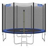 SONGMICS Trampolin Ø 305 cm, Gartentrampolin für Kinder...