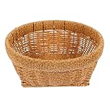 LOORGVEL Handgefertigter Mittelgroßer Weidenkorb für Obst und Snacks Robust und Leicht Vielseitiger Aufbewahrungskorb für Küche und Wohnzimmer Rustikal und Praktisch Lebensmittelecht