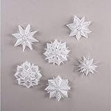 Rayher Set: Mini-Zaubersterne XXS, 50 Minitüten XXS 4,5 x 6 cm, Zubehör und Anleitung, weiß, 67256000