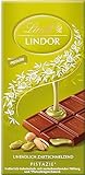 Lindt Schokolade LINDOR Pistazie | 100 G Tafel | Feinste Vollmilch-Schokolade Mit Einer Unendlich Zartschmelzenden Füllung Mit Pistaziengeschmack | Schokoladentafel | Schokoladengeschenk