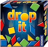 KOSMOS 692834 Drop It, Geschicklichkeitsspiel für 2-4 Spieler ab 8 Jahren, das schnelle Spiel mit Geschick und Taktik, rasantes und actiosnreiches Familienspiel