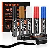 5 Farben 15mm Acrylstifte Breit, 3-in-1 Jumbo Acrylfarben Graffiti Stifte Acrylmarker für Steine Wasserfest, Permanent Marker Fein zum Bemalen Holz Glas Karton Blumentopf Körper Straßenkünstler