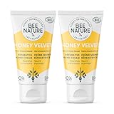 Bee Nature - Handcreme Reparierende - Bio-Honig - Feuchtigkeitsspendende - Nicht Fettend - 100% Natürlich - Trockene und Empfindliche Haut - 2 Stück (2 * 50ml)