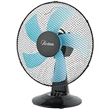 Ardes - AR5ST40N Tischventilator STEELO 40N 5 Flügel - Tischventilator 40 cm Oszillierend mit verstellbarer Neigung - Ventilator 3 Geschwindigkeiten leise, Schwarz