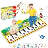 RenFox Klaviermatte für Kinder, Piano Mat, Tanzmatte Musikmatte, Keyboard Klavier Playmat Musik Spielzeug Musik Matte Lernspielzeug Geschenke für Baby Jungen Mädchen ab1 2 3 4 5 Jahre (135 x60cm)