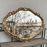 Artissimo Dekorativer Barock Wandspiegel Gold ovaler Spiegel...