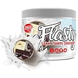 Flasty Geschmackspulver (Dark & White Chocolate) 1 x 250g Kalorienarmes Flavour Pulver mit Nur ca. 9 kcal pro Portion bringt es Leben in deinen Quark, Joghurt und vielem mehr.