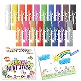 BLOT 18 Farben Wachsmalstifte für Kinder Wachsmalstifte Ungiftig Malstiften Sticks für Kinder Kleinkind Erwachsene Papier Holz Glas Keramik