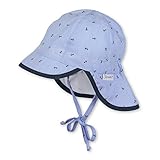 Sterntaler Baby - Jungen Schirmmütze M. Nackenschutz mütze, Blau (Himmel 325), 51 EU