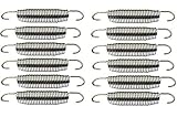 koenig-tom 12x Ersatz Trampolin Federn (Verbesserte Qualität 2023) ca. 138mm von ca. 240 244 305 366 bis 426cm ∅ Ersatzfeder