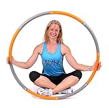 ResultSport Hula Hoop Reifen Erwachsene 1,5kg Gewicht 100cm breit, 8 Teiliger Abnehmbarer, Weighted Fitnessreifen, Fitnessübungen Training