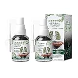 2 Stück Respinature Herbal Lung Cleanse Mist - Powerful Lung Support, Respinature Herbal Spray Powerful Lung Support & Cleansing Kraftvolle Lungenunterstützung Herbal Care Essence