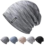 HASAGEI Mütze Herren Leicht Slouch Beanie Mütze Damen Weiche Jersey Mütze Ideal für Frühling Herbst und Winter