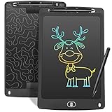 Czemo Bunte Schreibtafel LCD 10Zoll,Elektronisches LCD Schreibbrett Digitales Zeichenbrett,Grafiktabletts Schreibplatte, Kinderspielzeug Erwachsene Geschenke (Schwarz)