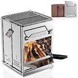 Barbecue Holzkohlegrill Edelstahl Faltbarer Tragbarer Camping Grill für Garten Hinterhof Party Picknick Reisen Outdoor Kochen (Silber A)