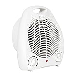 Teesa TSA8025 Heizlüfter 3 Funktionsmodi, 2 Heizstufen (1000W, 2000W), einstellbarer Thermostat, Überhitzungsschutz, weiß