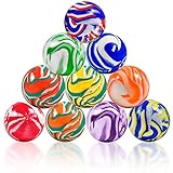 L + H WORLD Flummis XXL | 10x Stück | 45 mm Durchmesser | extra groß | Dopsball Gummiball Hüpfball Springball | ideal als Mitgebsel o. Mitbringsel für Kindergeburtstag für Kinder, Jungen u. Mädchen