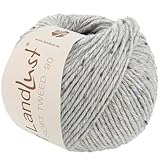 LANA GROSSA Landlust Soft Tweed 90 | Klassisch verzwirntes Tweedgarn aus Schurwolle mit mehrfarbigen Noppen | Handstrickgarn aus 100% Merinowolle | 50g Wolle zum Stricken & Häkeln | 90m Garn FB17