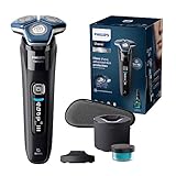 Philips Shaver Series 7000 – Elektrischer Nass- und Trockenrasierer für Herren mit ausklappbarem Trimmer, Reinigungsstation, Ladestation & Reiseetui (Modell S7886/55)