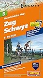 MTB-Karte 03 Zug - Schwyz 1:50.000: Mountainbike Map: Rigi, Mythen, Ägerital, Sattel, Einsiedeln. Wasser- und reißfest. GPS. 44 Touren (Hallwag Mountainbike-Karten)
