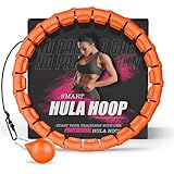 Active 100 Gewichteter Hula Hoop, Infinity Smart Hula Hoops mit 16 Knoten, 360 Grad Auto-Spinning Ballmassage, Infinity Hoop für Erwachsene, Fitnessgerät zur Gewichtsabnahme