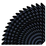 Dalephoric 30 Stück Antirutschmatte für Teppich, Teppich Antirutschunterlage, Teppichgreifer Antirutschmatte, Waschbarer und Wiederverwendbarer, Teppichstopper für Hartholzböden, Fliesen, Schwarze