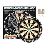 Harrows Dart Board Pro Matchplay I Dartscheibe, offizielle Größe, Dartscheibe mit ultradünnem Messerdraht für maximale Punktzahl, kompatibel mit Dartscheibenständer, Dartscheibenbeleuchtung