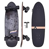 Apollo Surfskate pro Board | midi Longboard für Erwachsende, Kinder mit hochwertiger Surf Skate Achse | Mini Cruiser Board für Streetsurf | Carving & Pumping, Skateboard  Kinder ab 6 Jahre