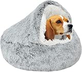 SUOXU Hunde-Beruhigungsbett, Donut-Kuschelnest, warmes,...