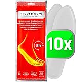 TerraTherm Sohlenwärmer- 10 Paar L, Wärmesohlen für Schuhe Aller Art, Schuhwärmer Einlagen, 100% natürliche Wärme, Wärmeeinlagen für Schuhe, Fußwärmer Sohlen für 8h warme Füße