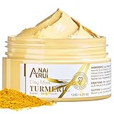 ANAiRUi Gesichtsmaske - Kurkuma Vitamin C Maske - Tonerde Maske Gesicht für Reinigt Akne und Dunkle Flecken, Poren Verkleinern, Gesichtsmaske unreine haut - Gesichtsmasken Beauty, 120g