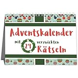 Rätsel Adventskalender Erwachsene mit 24 kniffligen Rätseln - 2023 für Singles, Paare und Familien - Perfekt zum Verschenken - Sophies Kartenwelt