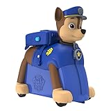 Paw Patrol Koffer | Handgepäck und Kinderkoffer zum Draufsitzen | Kinder Geschenk für Mädchen Und Jungen (Chase)