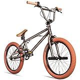 Bergsteiger Halifax 20 Zoll BMX, Fatbike, 360° Rotor-System, Freestyle, 2 Stahl Pegs, Kettenschutz, Freilauf