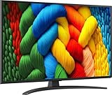 LG Smart TV 55 Zoll 4K Ultra HD LED Display NanoCell System WebOS Prozessor A7 Gen8 Klasse G Farbe Schwarz Fernseher - 55NANO81A6A.API