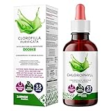Chlorophyll Tropfen 100 ml – 300 mg Hochdosierte Chlorophyll aus Spinat pro Tag – Flüssiges Chlorophyll Clorophyllin-reich aus Italien – Vegan – J.Armor Pharma (Chlorophyll)
