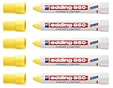 edding Spezialmarker 950 industry painter, 10 mm | (5 Marker, gelb)