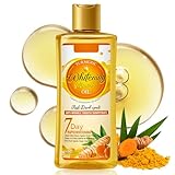 Turmeric Body Oil, Kurkuma Körperöl, Kurkumaöl Verbesserung stumpfer Haut, Massageöl Öl, Körperöl Dunkle Flecken Entferner, Curcuma Öl für Feuchtigkeit, Strafft die Haut, Körperpflege Glatte Haut