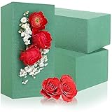 com-four® 3X Steckschaum für Blumengestecke - Steckschwamm für Frischblumen - Steckmasse zum Basteln - Blumensteckschaum, Steckmoos für Feiern, Hochzeit und Geburtstag