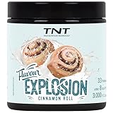 TNT Geschmackspulver 'Flavour Explosion' (Cinnamon Roll / 100g) • Unter 10 kcal pro Portion • Kalorien sparen • Ideal für Joghurt, Quark, Protein–Shakes, etc.