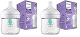 Philips Avent Babyflaschen Natural Response – Babyfläschchen mit AirFree Ventil, 125 ml, BPA-frei, für Neugeborene ab 0 Monaten (Modell SCY670/01) (Packung mit 2)