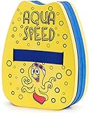 Aqua Speed Schwimmhilfe für den Rücken Kinder 2-6 Jahre | Schwimmrucksack Mädchen & Jungen | Schwimmen Lernen | Octopus Gelb - Blau | Kiddie