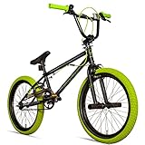 Bergsteiger Halifax 20 Zoll BMX, Fatbike, 360° Rotor-System, Freestyle, 2 Stahl Pegs, Kettenschutz, Freilauf