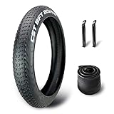 20x4,0 Fatbike-Reifen, Ersatz-Fahrradreifen mit Schlauch, Mountainbike-Reifen-Set, Rennradreifen, Faltbarer Schnee-Fahrradreifen MTB-Fahrrad, einfache Installation, Ventil 32 mm, 30 PSI (1 Stück)